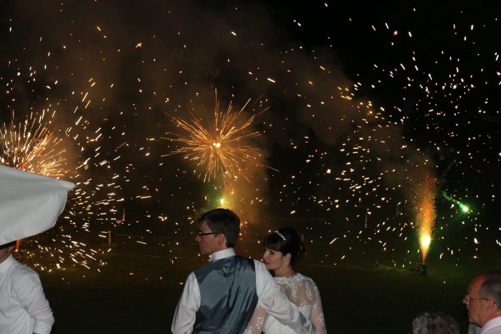 Feuerwerk und Abendunterhaltung bei Event